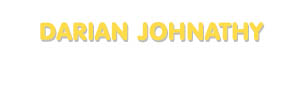 Der Vorname Darian Johnathy